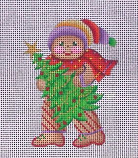 ACOD Christmas Gingerbread Handpainted Needlepoint Canvas 91 