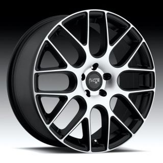 18 Inch Niche Circuit Black Wheels Rims 5x4.5 5x114.3 Genesis Mazda 6 