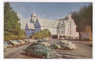 Hotel Claremont Cars Berkeley California 1950s postcard