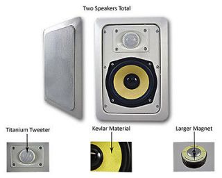 New Acoustic Audio HD 525 500W Pair In Wall Speakers NR