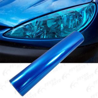 New 12 X 58 Blue 3 Layer Vinyl Film Headlight Tail Light Fog Lamp 