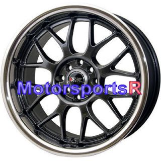 17 17x9 XXR 006 Chromium Black Rims wheels 4x114.3 Stance 89 94 Nissan 