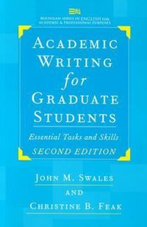 Academic Writing for Graduate Students, Second Edition Essential Tasks 