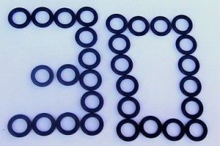 HO H.O SLOT CAR O RINGS, LOT OF 30 NEW SILICONE ORING FRONT TIRES AFX 