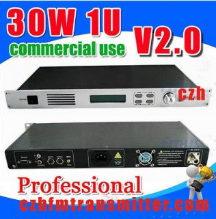   V2.0 PLL Professional FM transmitter 1U 87 108Mhz 1/4wave antenna kit