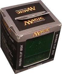 ULTRA PRO MTG Magnetic Flip Deck Box *MANA SYMBOL GREEN* Magic the 