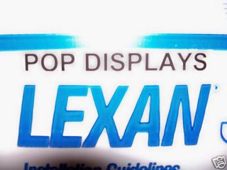 lexan polycarbonate clear sheet 1/4x 24 x 12 