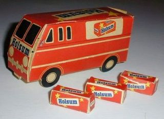 EARLY VINTAGE HOLSUM BREAD TRUCK WITH 3 LOAVES OF BREAD   PAPER   EXC 