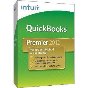 Quickbooks Premier 2012 (3 installs) Includes free Pro & Accountant 
