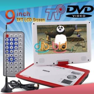 TFT LCD Srceen Portable EVD DVD Player w/ TV Player Card Reader USB 