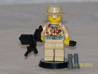 Lego Custom Minifig USMC MODERN WARFARE DESERT HEAVY WEAPONS SOLDIER