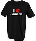 CYMRIC CAT CATS LOVE PET PAW T SHIRT TEE SHIRT