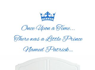   Time Prince Patrick Wall Sticker Decal Bed Room Nursery Art Boy/Baby