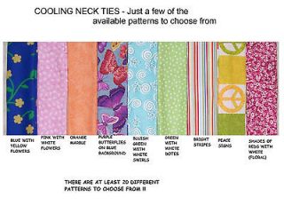   NECK COOLERS ~ COOLING BANDANA ~ HEAD/BODY COOLING SCARVES (SET OF 2