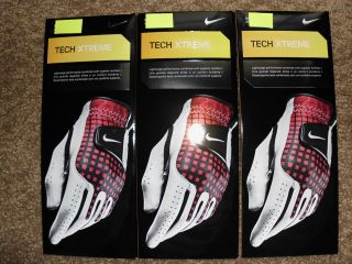 BRAND NEW Nike Tech Xtreme III Golf Gloves, PICK A SIZE, WHITE W 