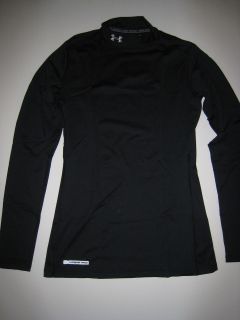 Under Armour Womens Cold Gear Fitted Mock S M L XL XXL Black 