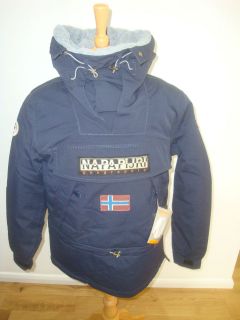 napapijri geographic skidoo 12 over head jacket navy blue marine