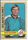   McCreary 1972 73 Topps Hockey # 27 Atlanta Flames 