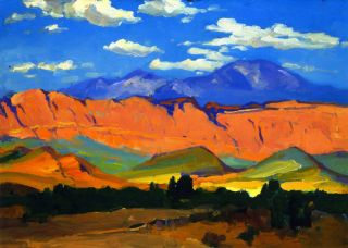 Bischoff Franz Utah Range Canvas 16 x 20