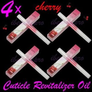 PCS Cuticle Revitalizer Oil Pen Nail Art Care Treatment   Cherry