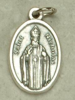 ST Saint NICHOLAS Medal Charm Pendant Chain Box Keyring Mobile Phone 