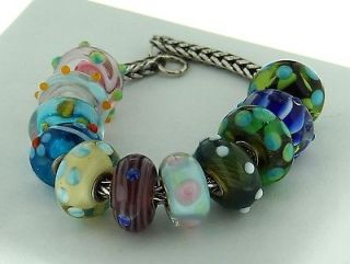 Authentics Trollbeads Limited Edition One of a Kind Murano Glass Beads 