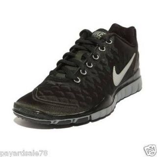 WOMENS SIZE 7 NIKE SNEAKERS FREE TR FIT WINTER BLACK NEON RUNNING 