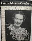   Book 55 Vintage Crocheted Neckwear Crochet Patterns Collars & Cuffs