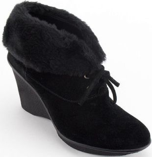MAKOWSKY Women Shoes Nellie Suede Booties 8.5 Black New In Box