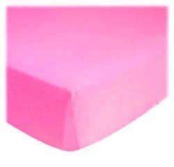   Extra Deep Fitted Portable / Mini Crib Sheet   Hot Pink Jersey Knit