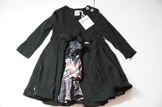 Jottum L/S Seely Dress NWT 80 18 month Black