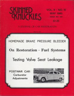   Knuckles 5/85, Riley RMs, Fuel Systems, Brake Pressure Bleeder