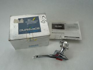 NOS Shimano Dura Ace 8 speed 7410 front deraillleur 28.6 clamp new in 