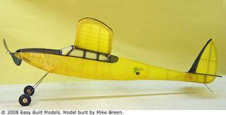 Rainbow #FF09 Easy Built Balsa Wood Model Airplane Kit