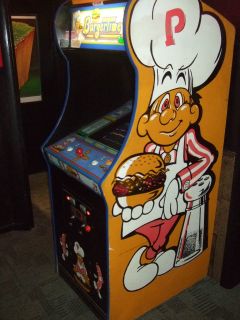 Bally Midway BURGERTIME Arcade Video Game Classic with NICE SIDEART 