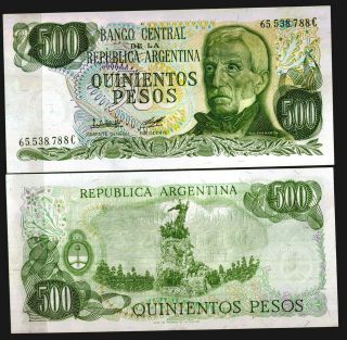 ARGENTINA  500 Pesos   Paper Money UNC