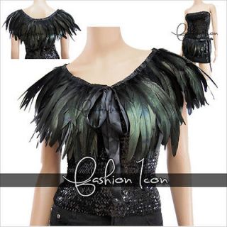 Celeb Feather Hand made Cape Shawls Scarf Wrap Shrugs for Party 