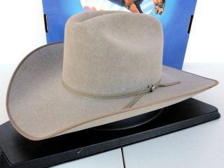 Resistol Cowboy Hat 5X Beaver Fur Felt Stone PRCA Roughstoc