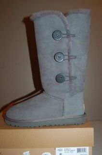 UGG Australia Bailey Button Triplet Grey US Sizes 5 10 Womens Boots