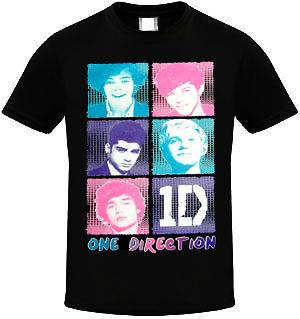 LOVE ONE DIRECTION Block Shirt 1D Liam Niall Zayn Harry Louis T 