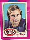 Toni Linhart Baltimore Colts 2 Time Pro Bowler 1976 Topps Card #209
