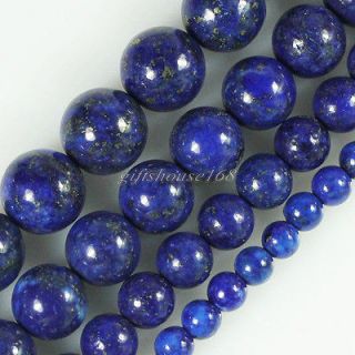   /8mm/10mm Natural Lapis Lazuli Gemstone Round Ball Loose Beads 15.5