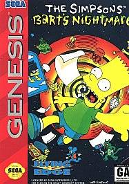The Simpsons Barts Nightmare Sega Genesis, 1993