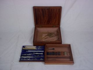 c1865 Set Of Cased Drawing Instruments