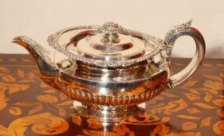 Exquisite Antique Paul Storr Silver Teapot 1825