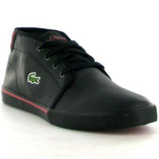 Lacoste Shoes Ampthill Spm Mens Shoes Black Red Sizes UK 7   11
