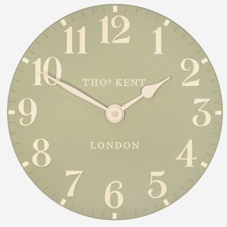Thomas Kent London Round Desk Mantel Clock 6 Rose Pink Hand Painted 