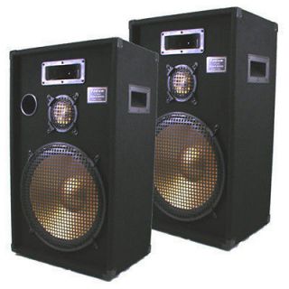 New Pair DJ PA Pro Karaoke Monitor Floor Speakers PPB15