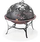 Decorative 20 Cut Metal Starry Night Outdoor Fire Pit Cover Campfire 