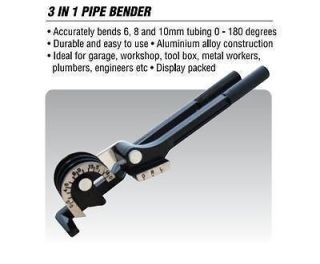 IN 1 PIPE BENDER FOR COPPER PIPE 6mm 8mm 10mm PLUMBER ENGINEER IRON 